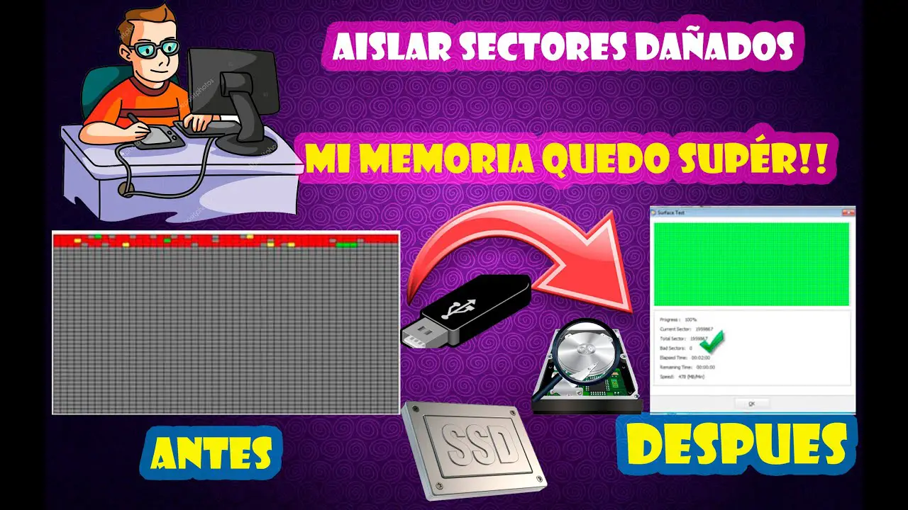 ¿Cómo reparar memoria micro SD con sectores dañados?