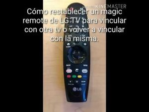 ¿Cómo resetear un control remoto de TV LG?