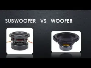 ¿Qué diferencia hay entre un woofer y un subwoofer?