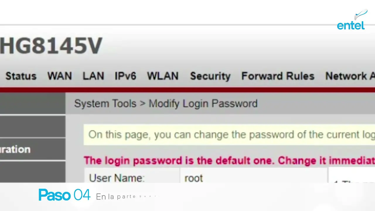 ¿Cómo entrar al router Huawei de Entel?