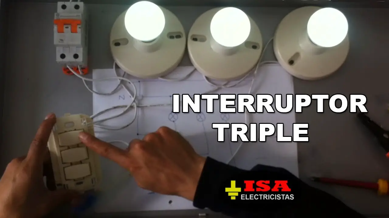 ¿Cómo instalar un interruptor con tres focos?