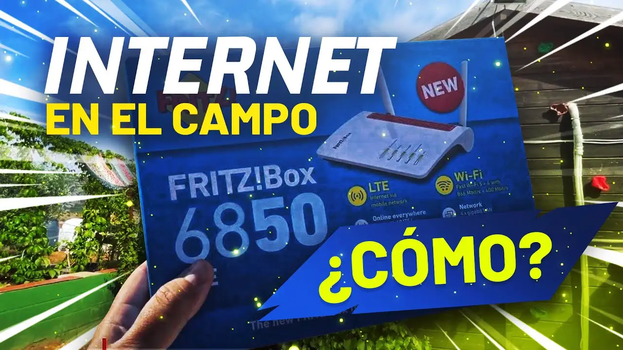 ¿Cómo tener internet en medio del campo?