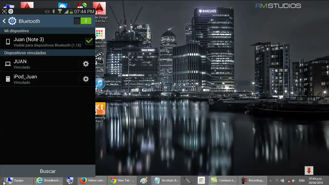 ¿Cómo pasar de mi celular a mi PC por Bluetooth?