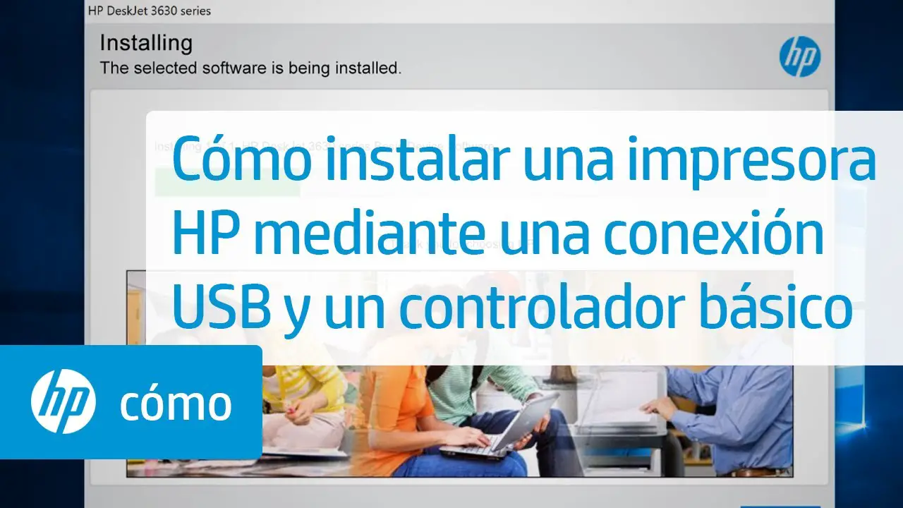 ¿Cómo conectar una impresora HP a una computadora?