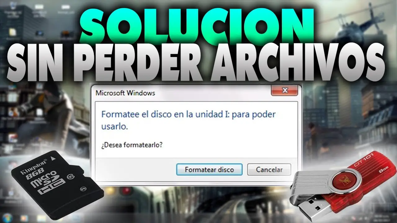 ¿Cómo formatear mi USB sin borrar archivos?