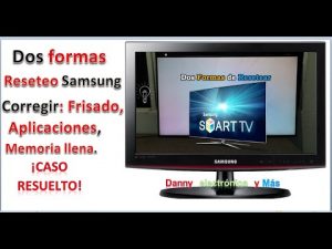 ¿Cómo reiniciar mi televisor Samsung Smart TV?