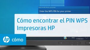 ¿Dónde se encuentra el PIN de WPS de una impresora HP?